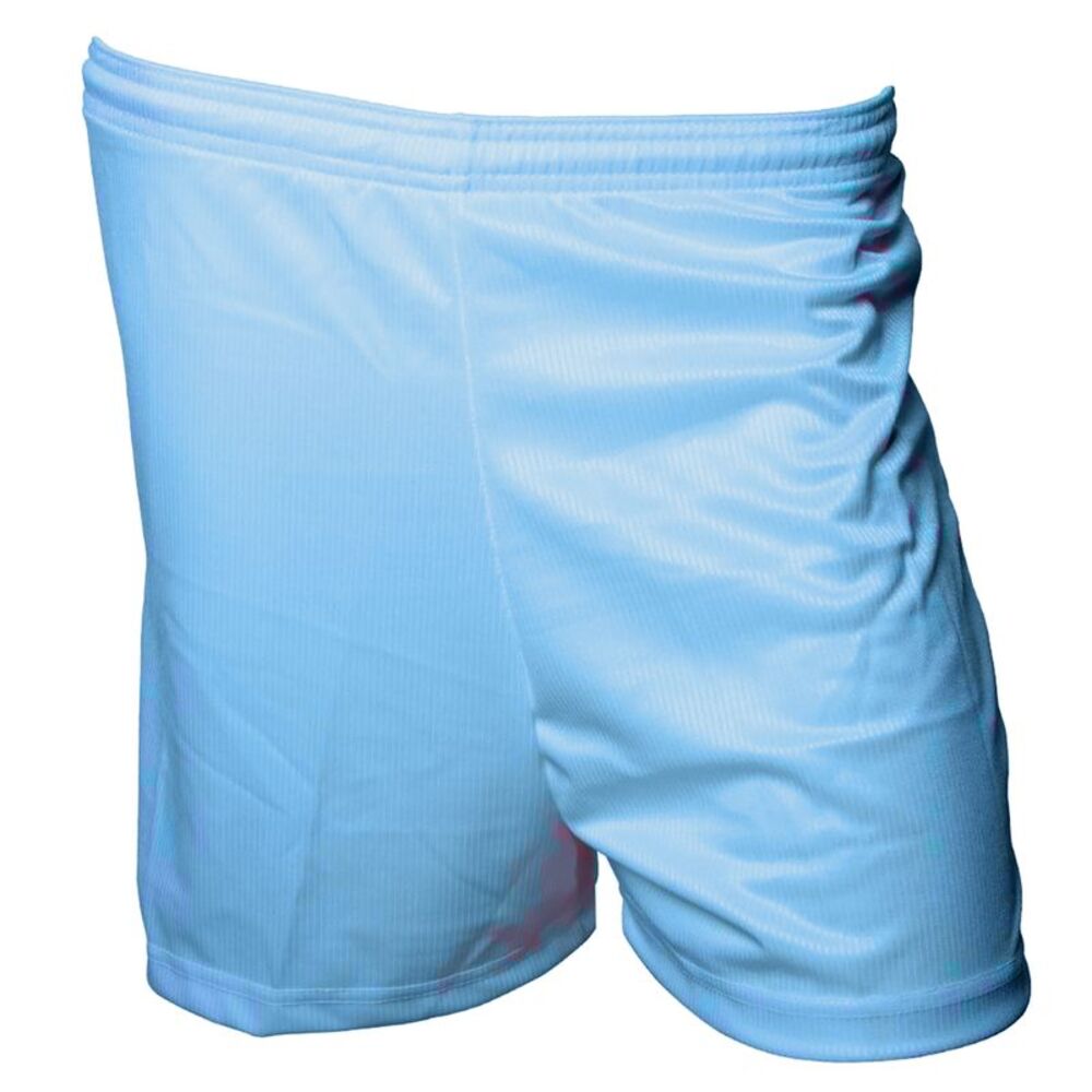 Precision Childrens/Kids Micro-Stripe Football Shorts / Sky Blue